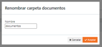 Lanzador documentos renombrar carpeta dialogo.png